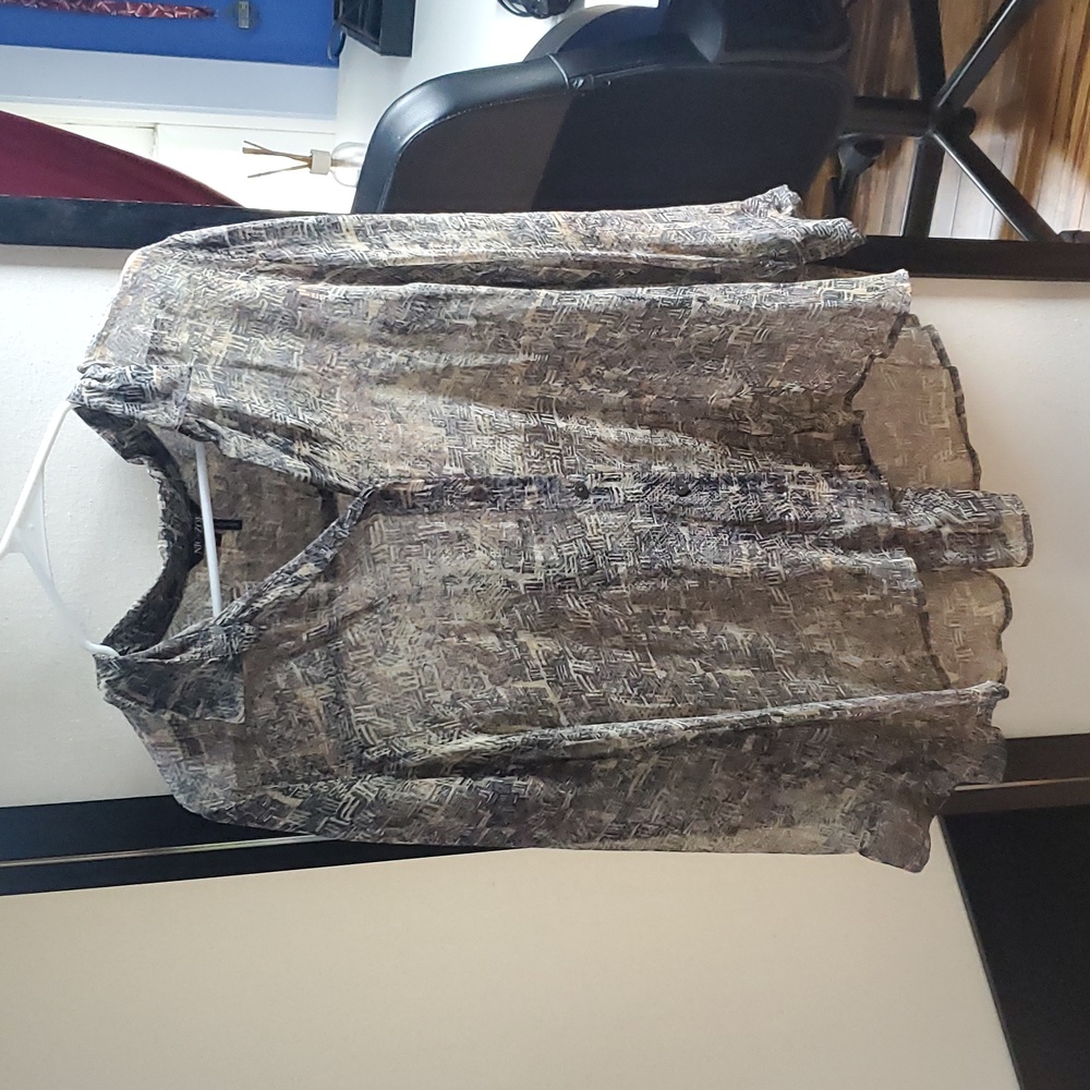 Nic+Zoe brown blouse